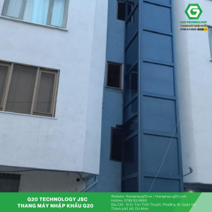 Thiết kế thang máy kính ngoài trời cho chung cư mini tại TpHCM