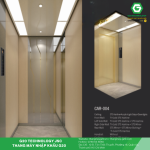 Thiết kế Thang máy gia đình Hyundai phong cách Sang trọng