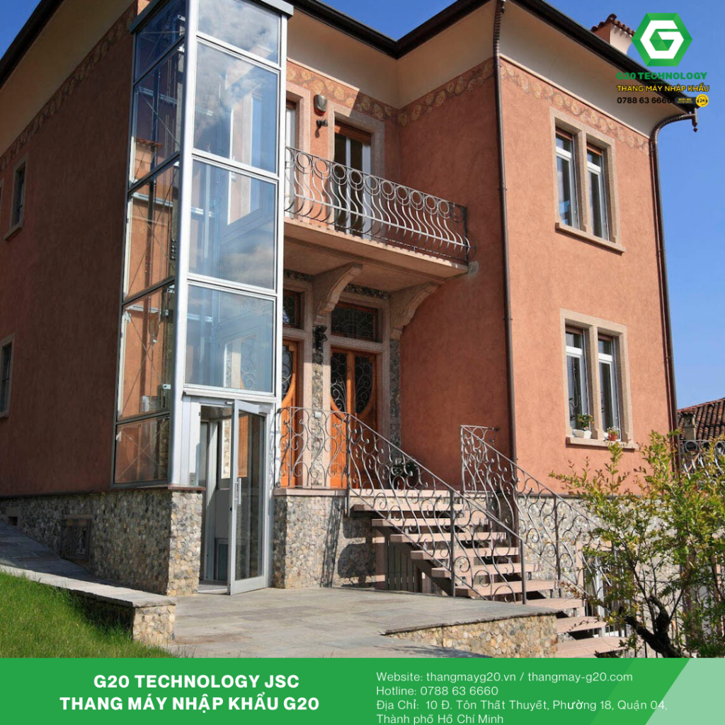 Ưu điểm thang máy kính ngoài trời