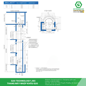 Thông số thiết kế thang máy kính bán nguyệt