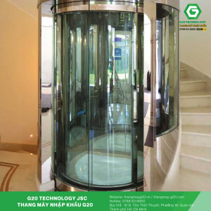 Công trình lắp đặt thang máy kính tròn nhập khẩu tại Phú Mỹ Hưng Quận 07