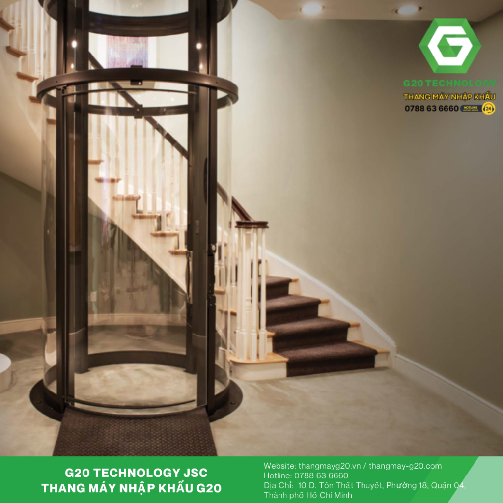 Tính năng ưu việt của thang máy tròn không hố pit