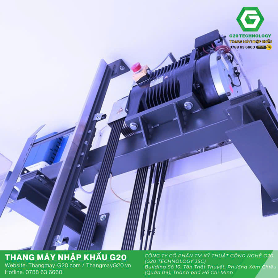 Cấu tạo thang máy gia đình không phòng máy