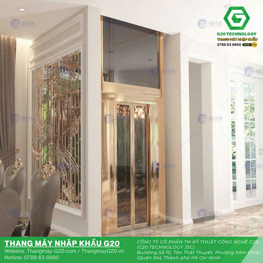 Thang máy gia đình công nghệ thuỷ lực