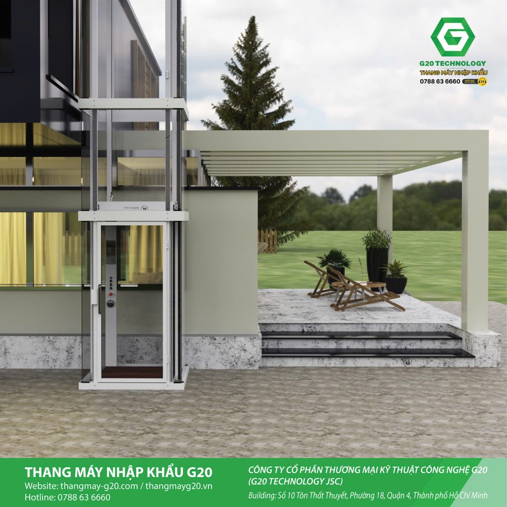 Thang máy ngắm cảnh ngoài trời