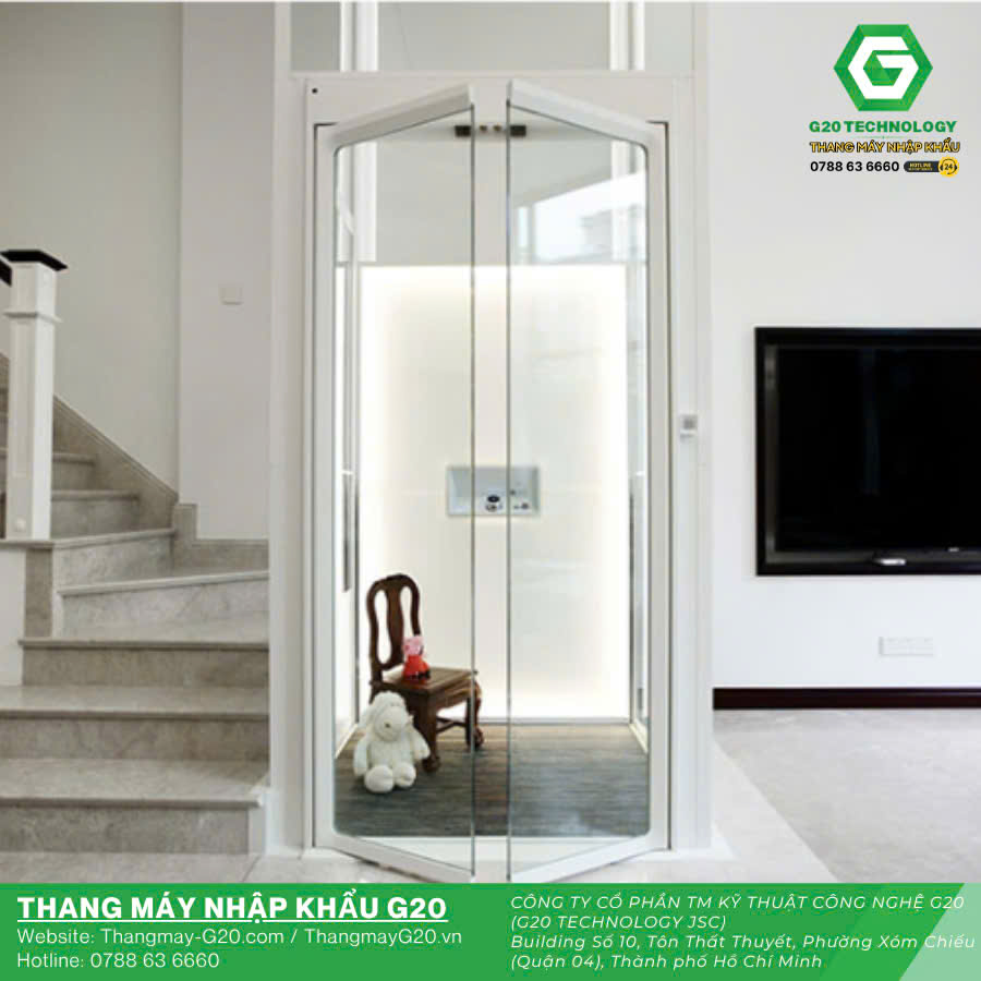 Thang máy không hố pit cho nhà cải tạo